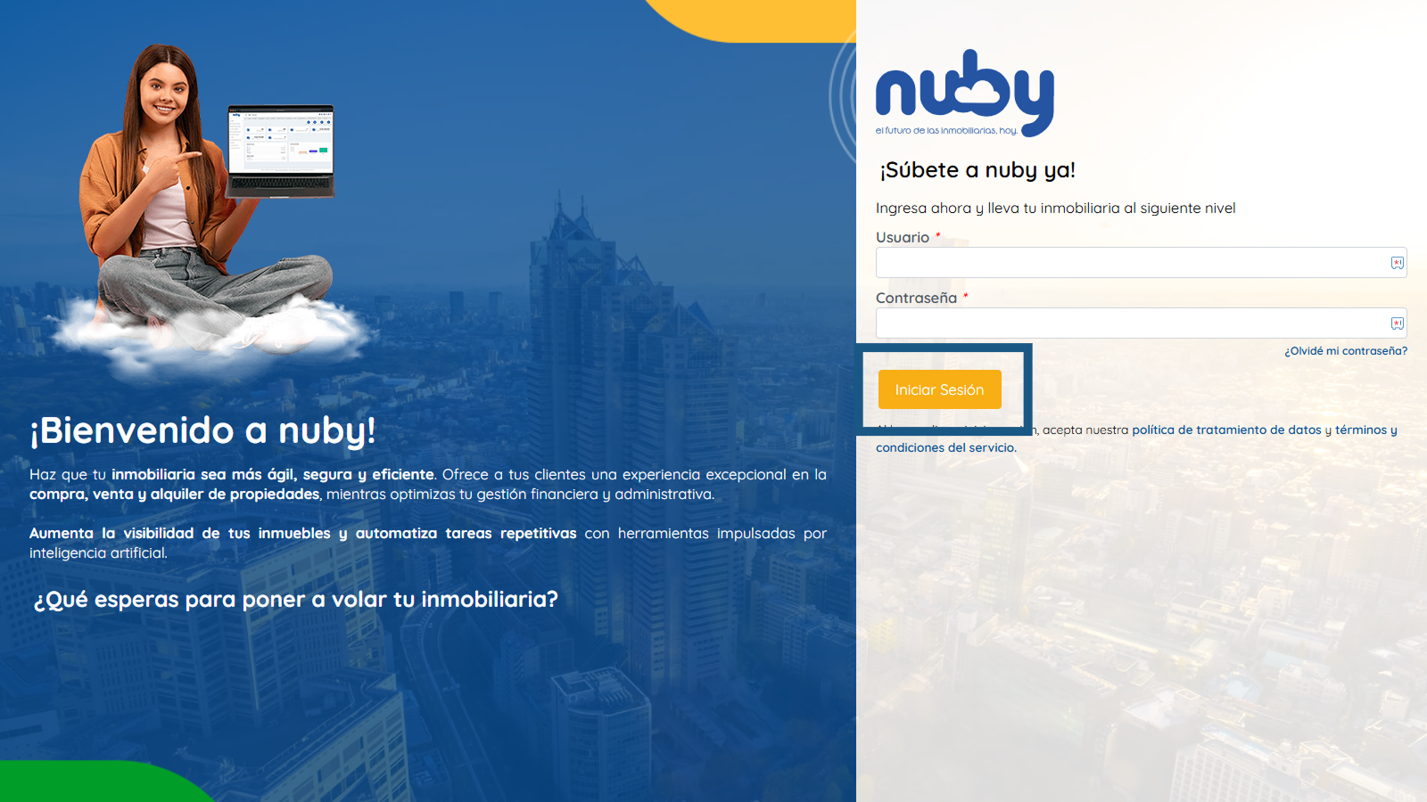 Iniciar Sesión en nuby