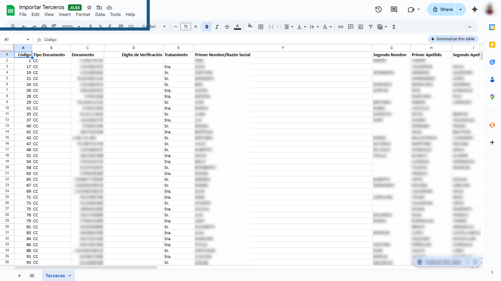 Abrir el Archivo Excel para Edición