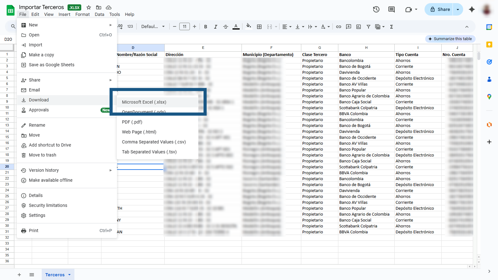Guardar el Archivo Excel Modificado