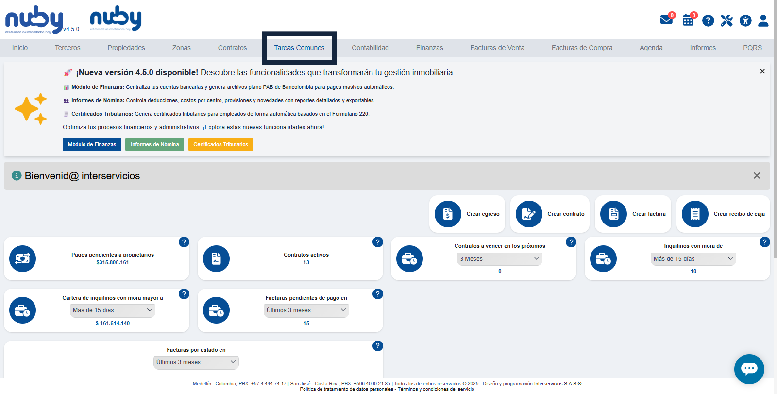 Navigate to Common Tasks to access your invoices
