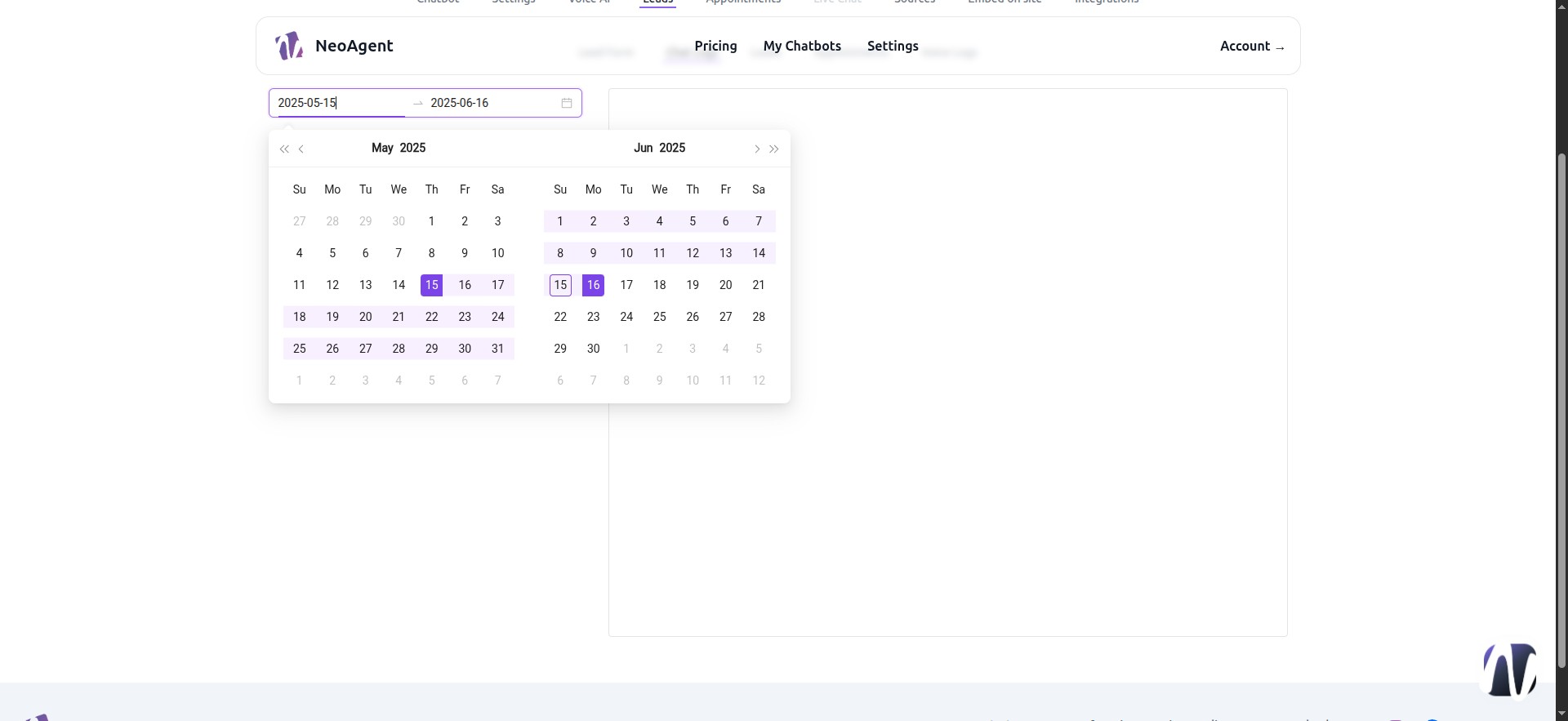 Calendario Chat Log