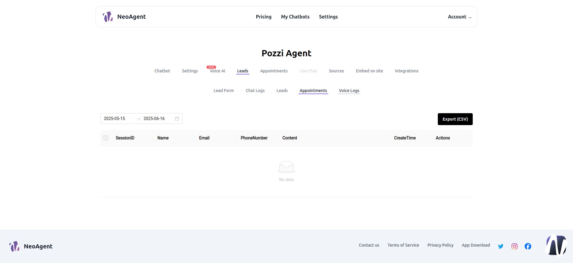 Leads Appointments