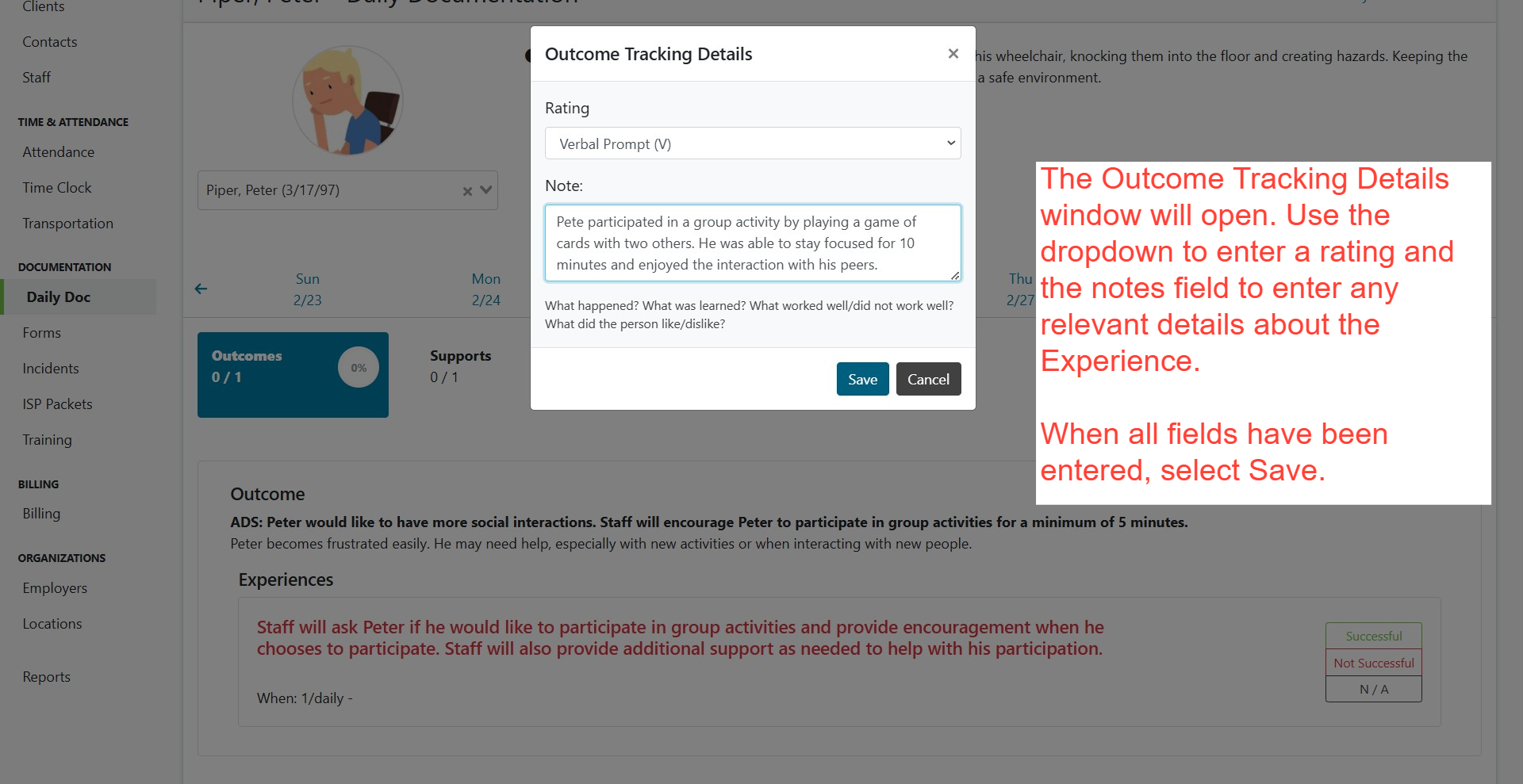 Documenting Client Outcomes - Accessible Version
