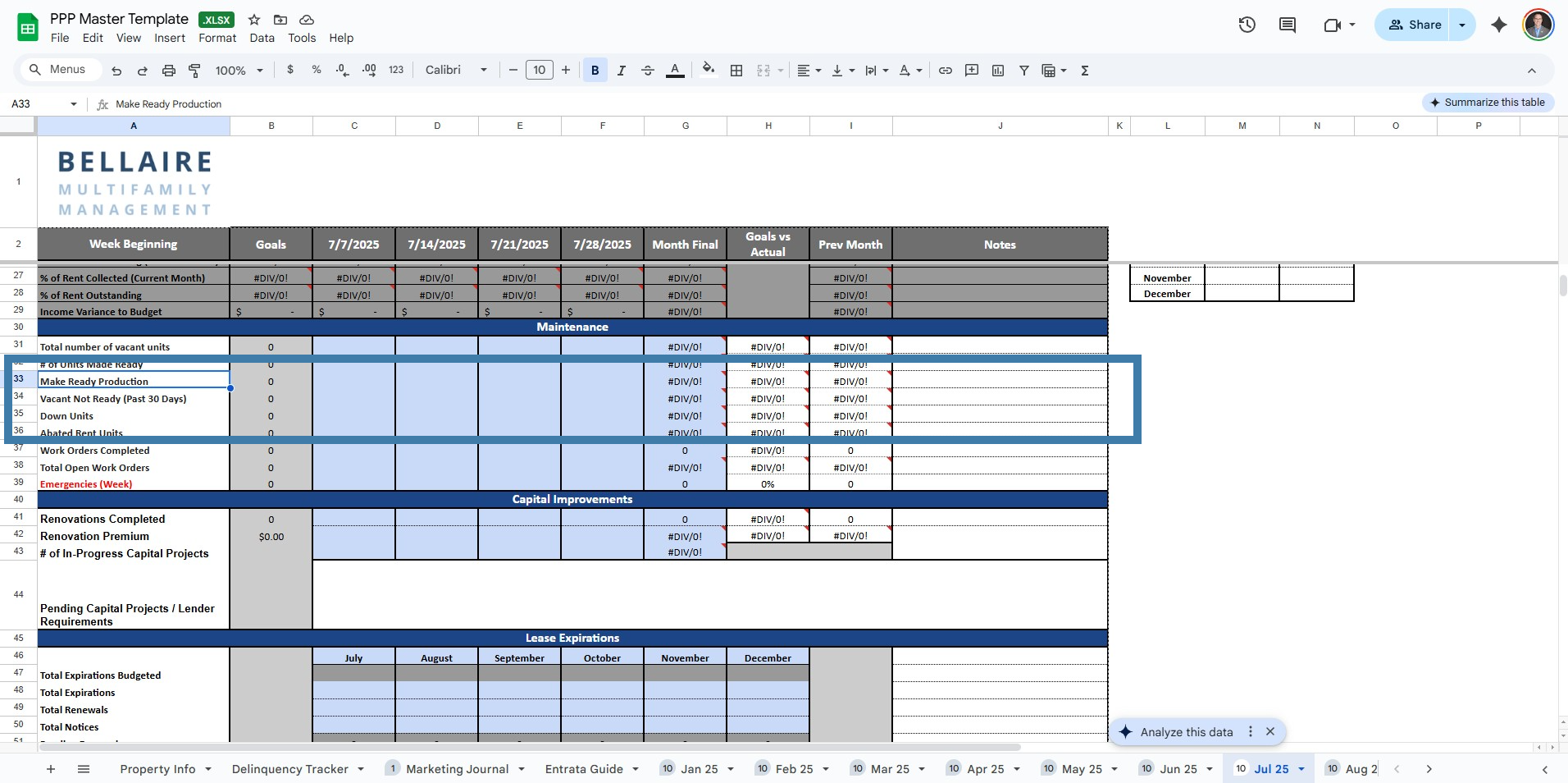 Enter >30-day count in PPP.
