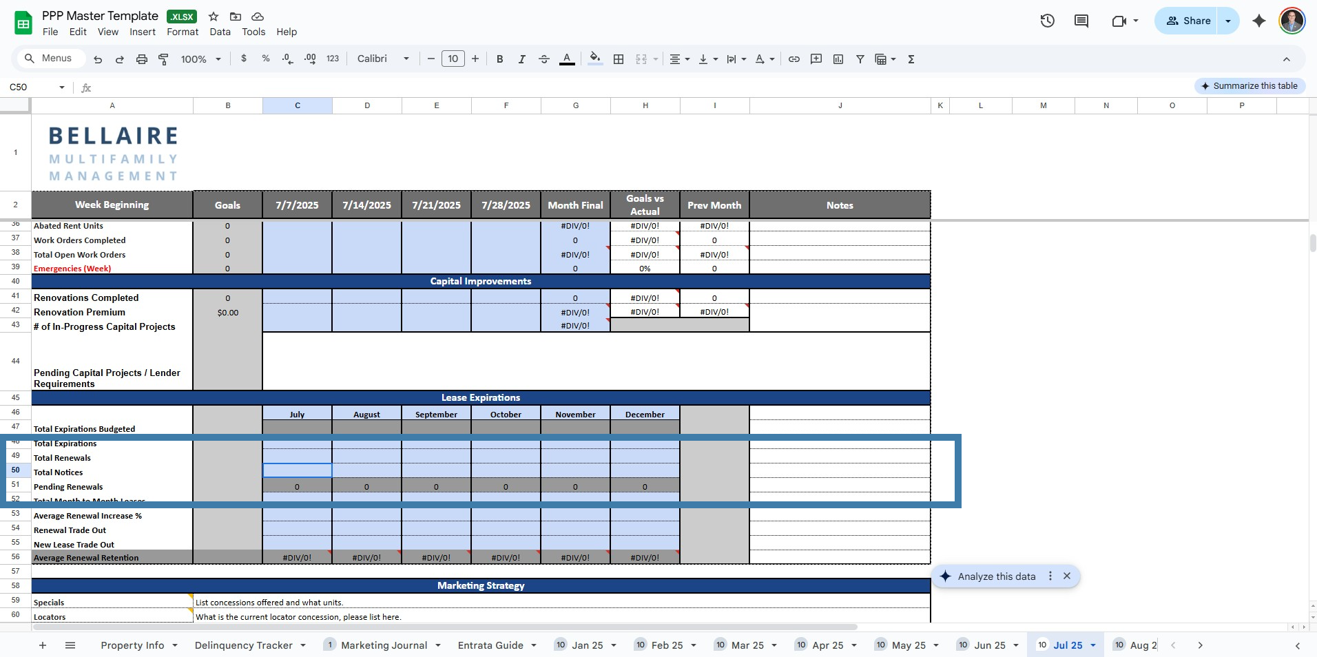Understand NTV > Expiration variance.